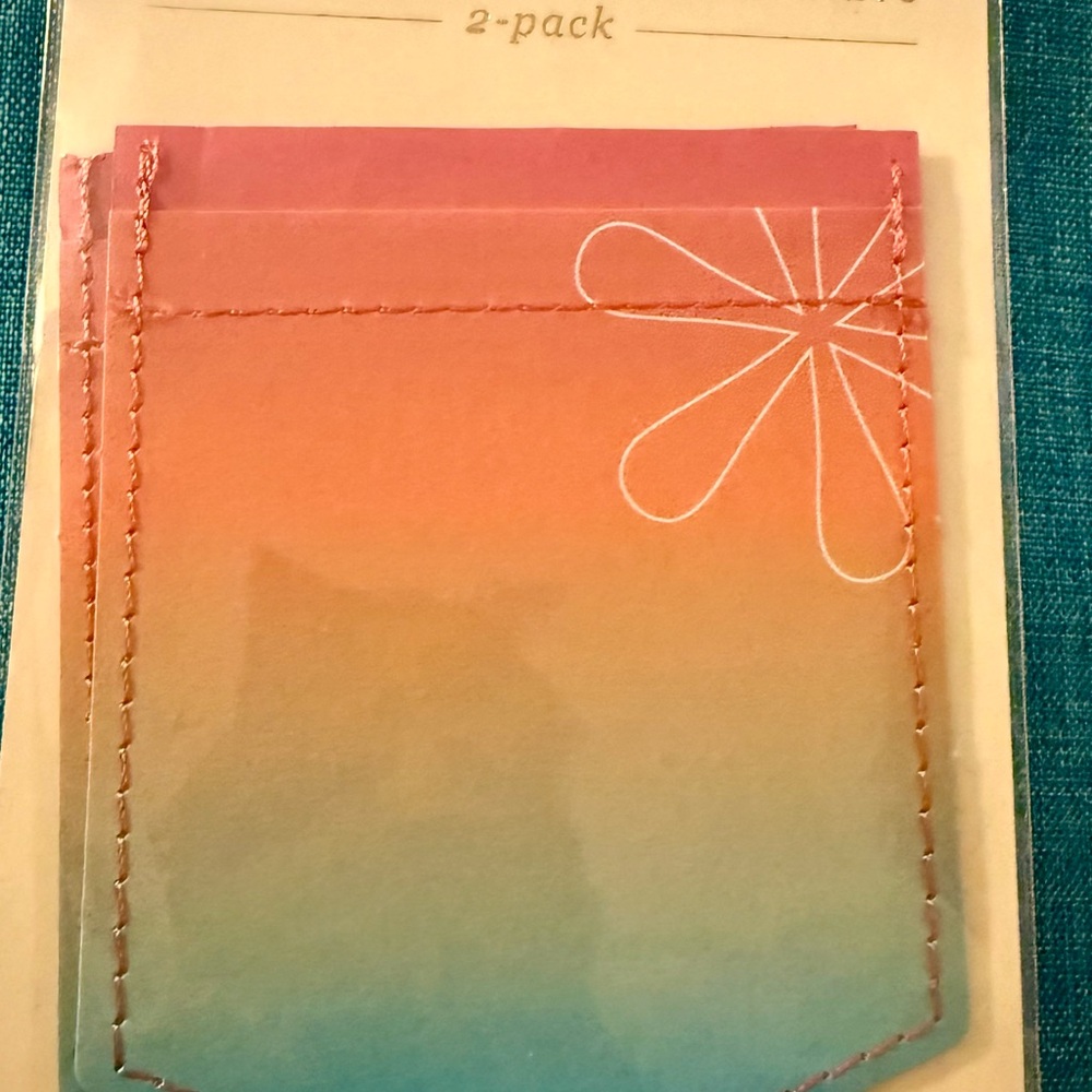 Brand New Colorblends Sticky Pockets Erin Condren journal storage back to school